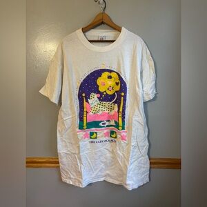 Vintage 90s cat pajamas retro night gown